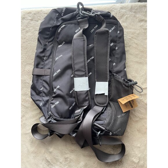 Convertible Campus Duffel Backpack Love Pink By Victorias Secret Black Durable & - Picture 6 of 10